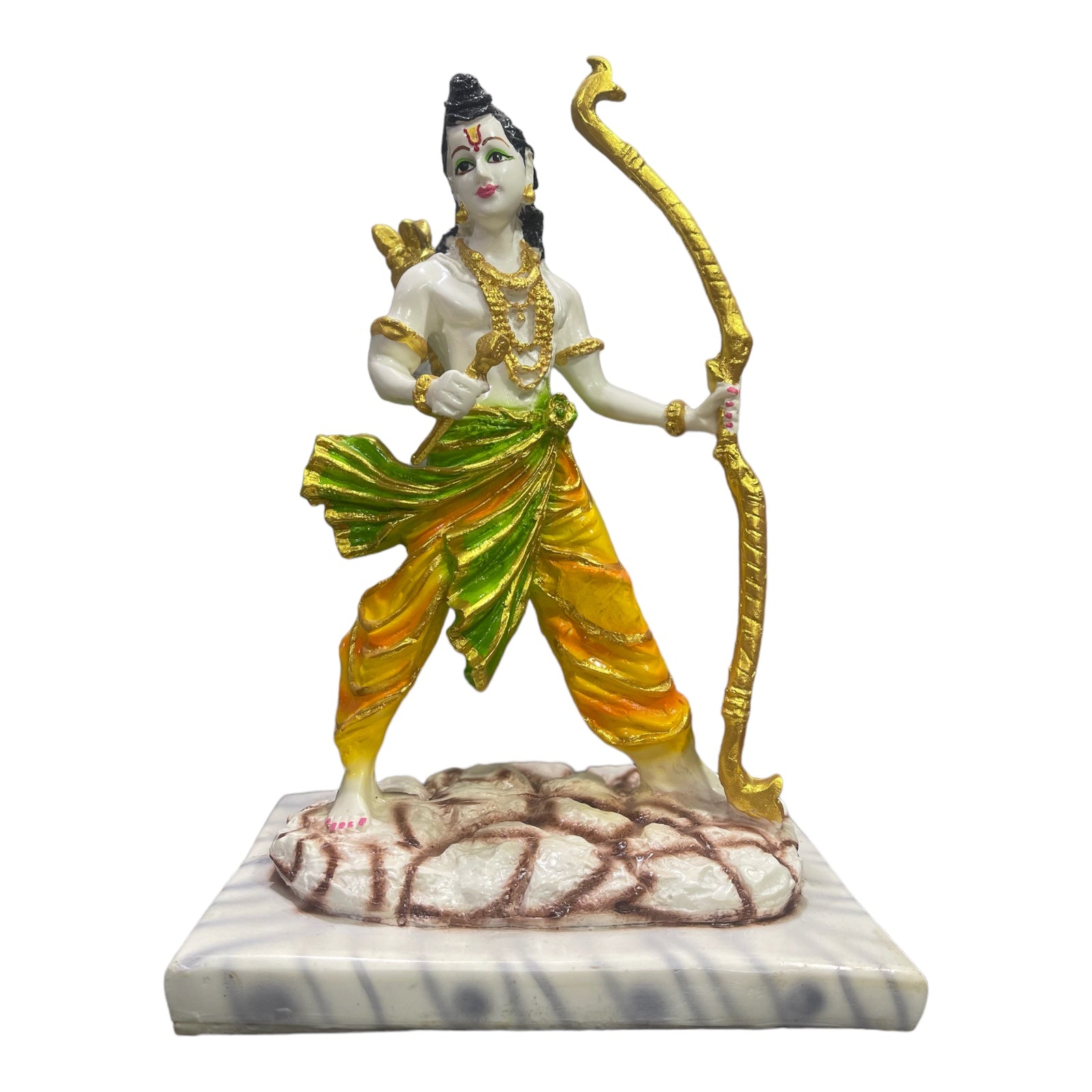 Ram ji Shri Ram Murti Idol Statue – Home Decor Marble Look Murti H 34 cm