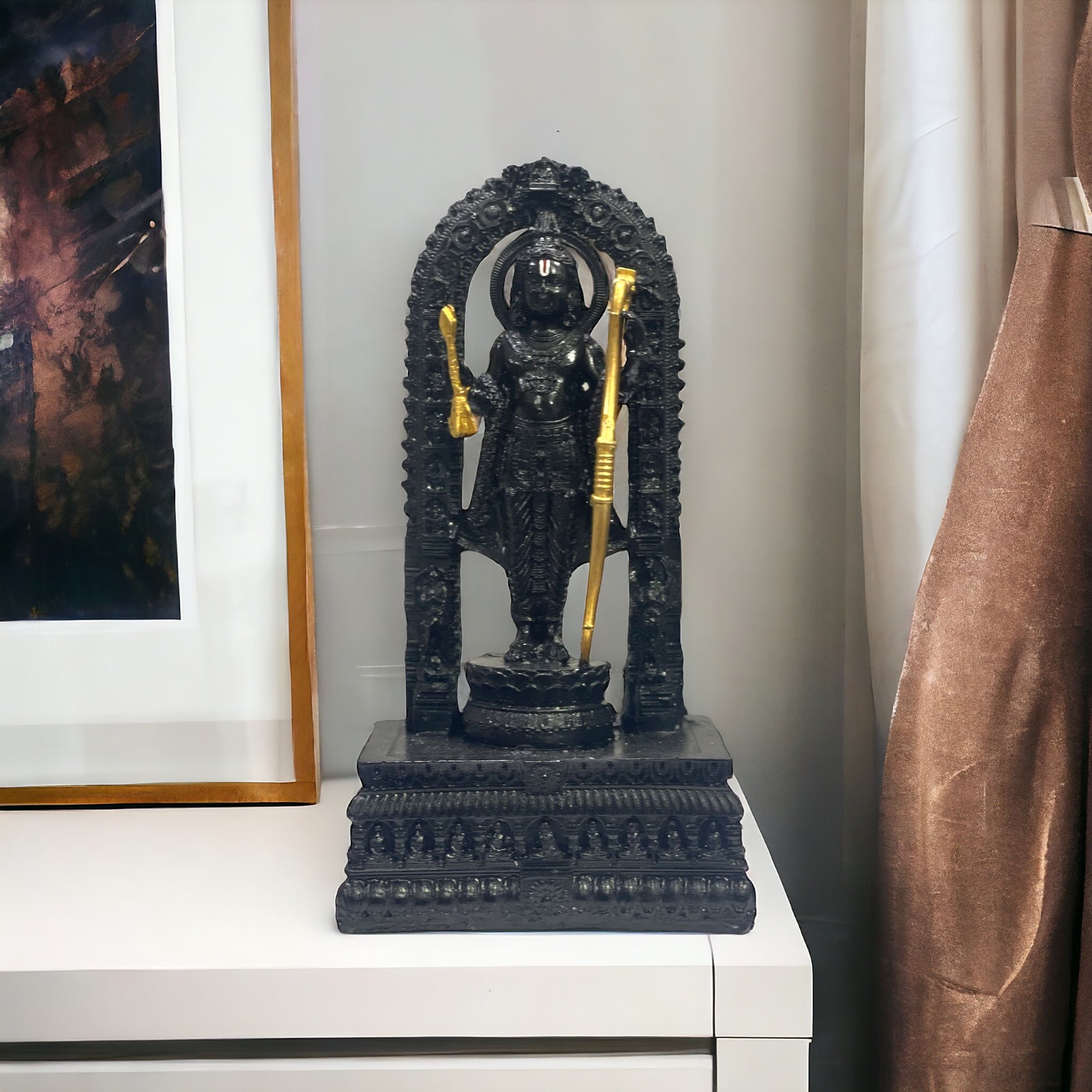 Lord Ramlala Idol Ayodhya Murti for Home Office Showroom Puja Ghar,H-18cm