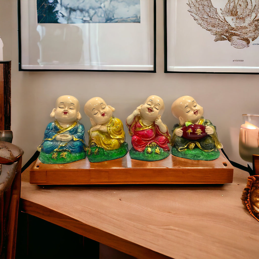 Polyresin Welcome Monk for Best for Home Office able