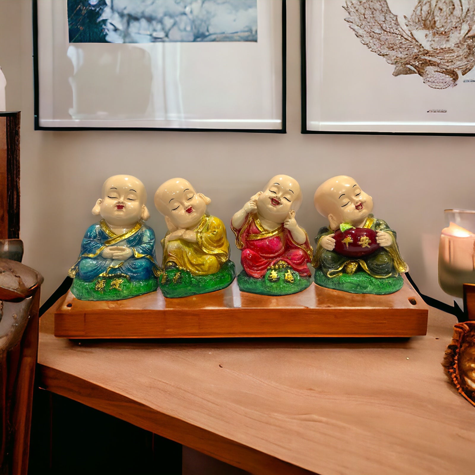 Polyresin Welcome Monk for Best for Home Office able