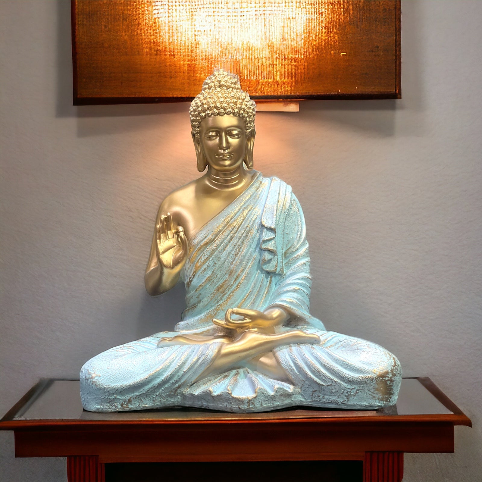 Meditating Buddha Statue Symbol of Peace Home décor Idol H- 37 CM