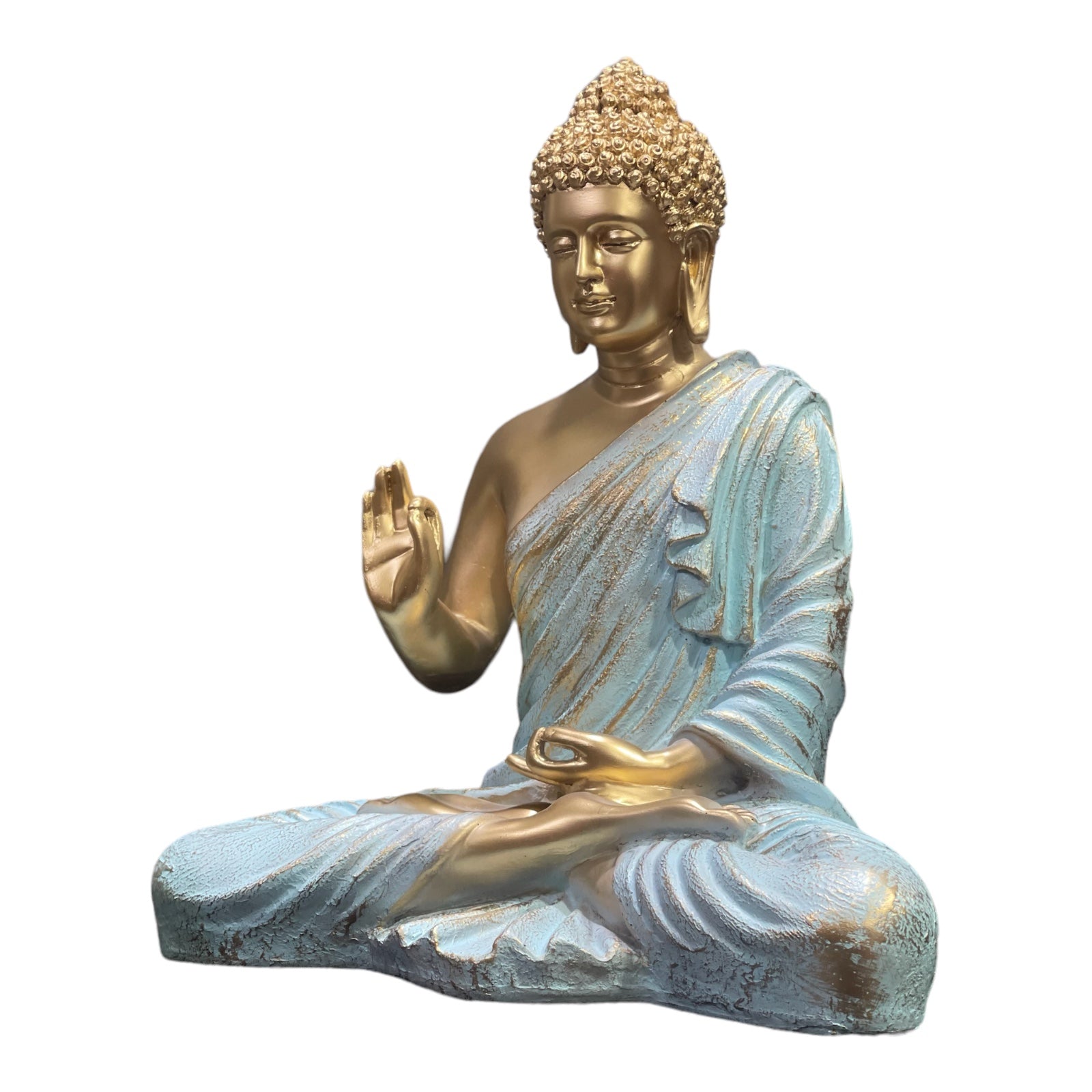 Meditating Buddha Statue Symbol of Peace Home décor Idol H- 37 CM