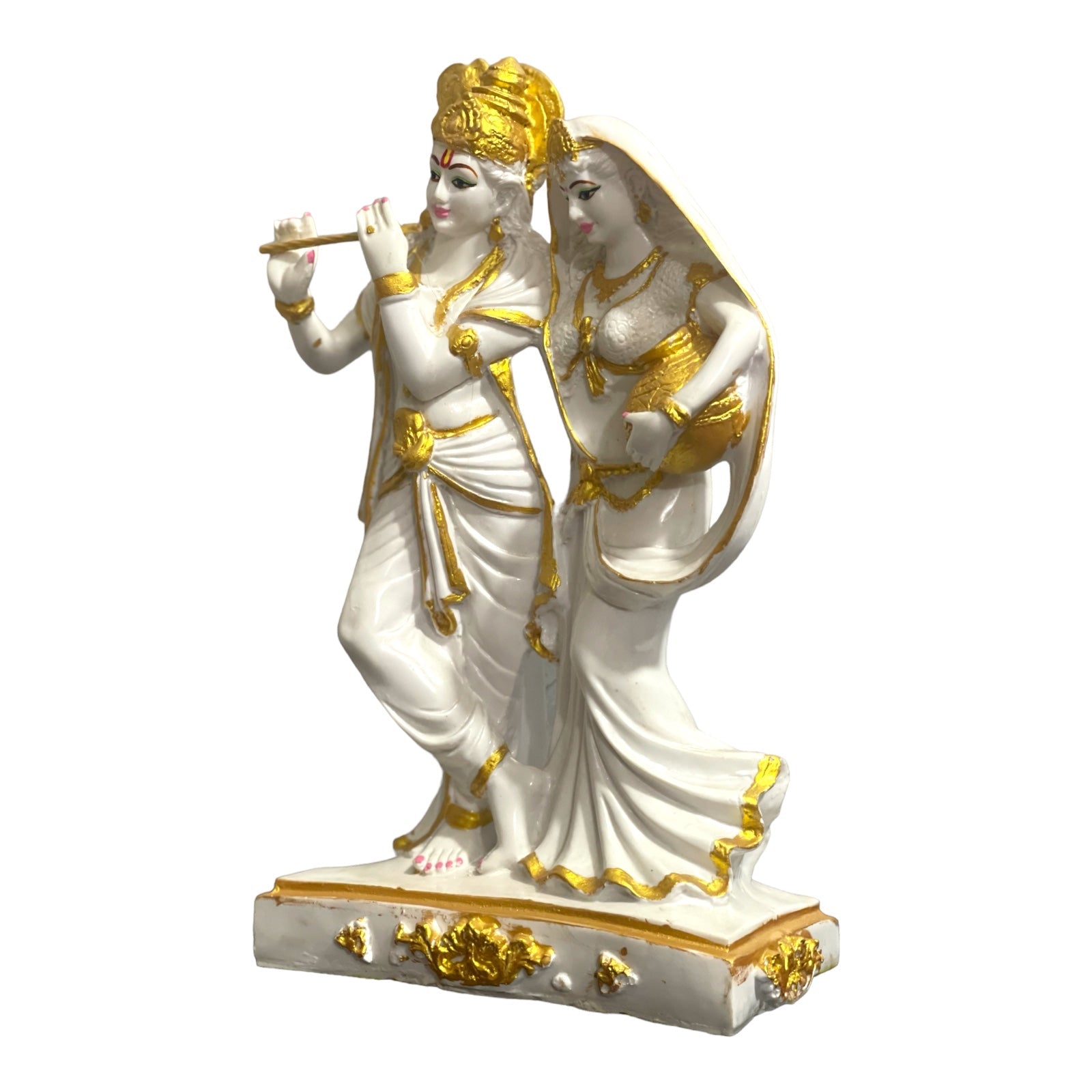 Lord Radha Krishna Marble Statue Radha idol for Home Pooja Gift Home Decoration H -40 cm
