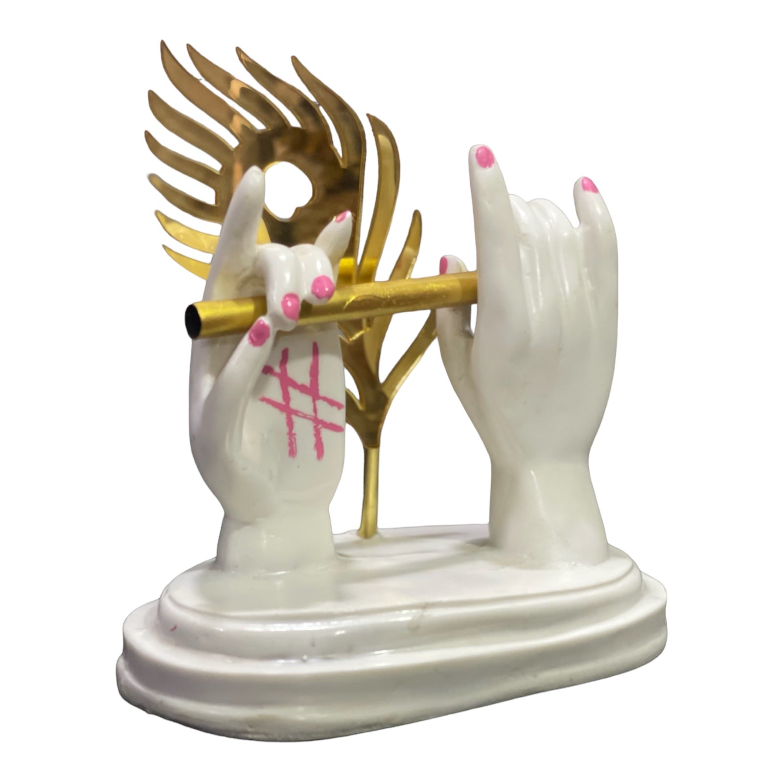 Krishan Hath Basuri Home Decor Idol, H – 16 cm