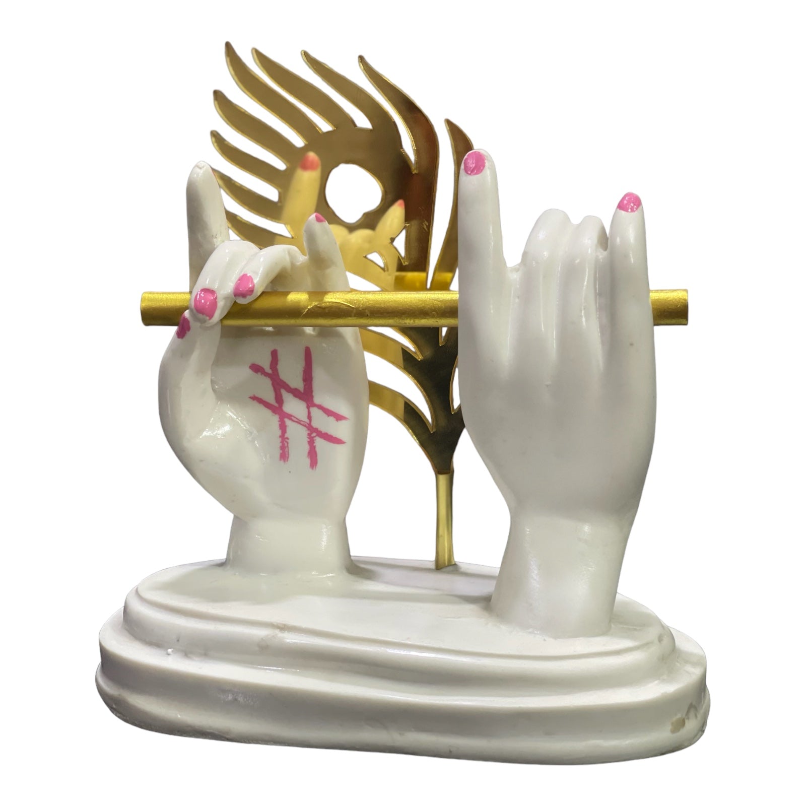 Krishan Hath Basuri Home Decor Idol, H – 16 cm