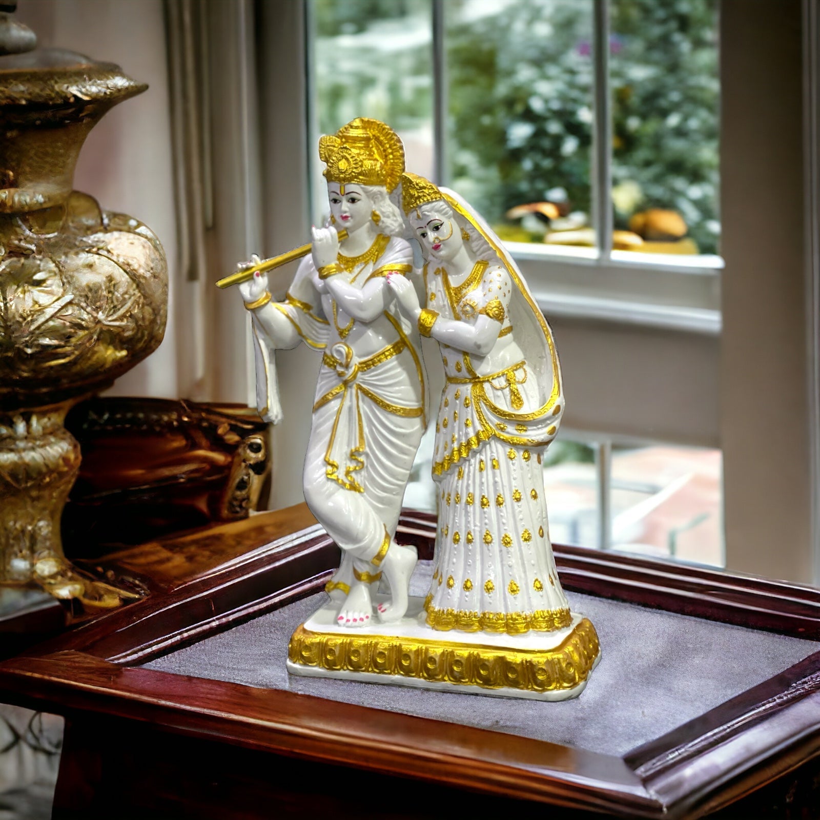 Radha Krishan Marble Beautiful Idol , 23.5 inches