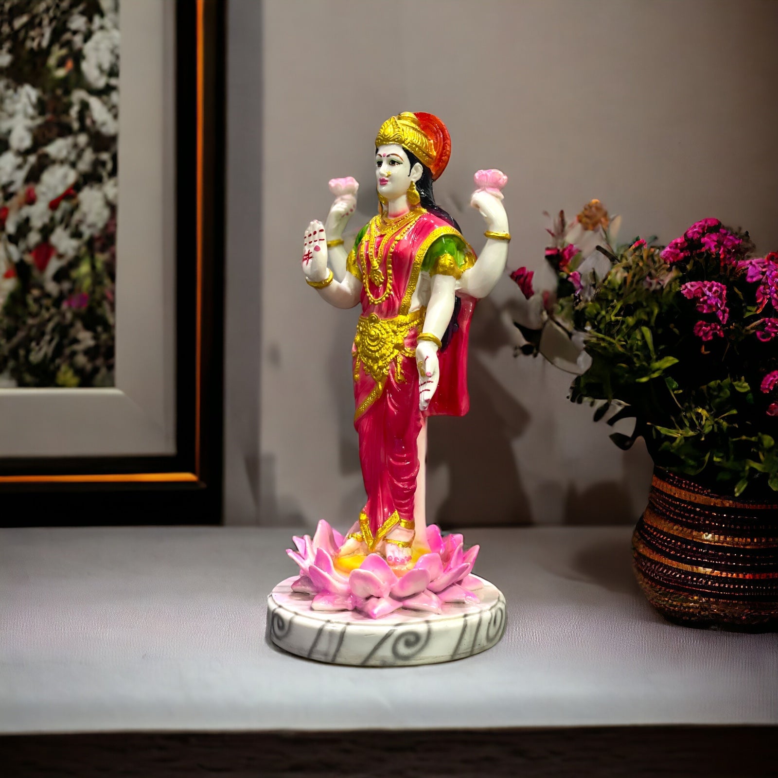 Laxmi Murti Marble Look for Made in India H – 36 cm