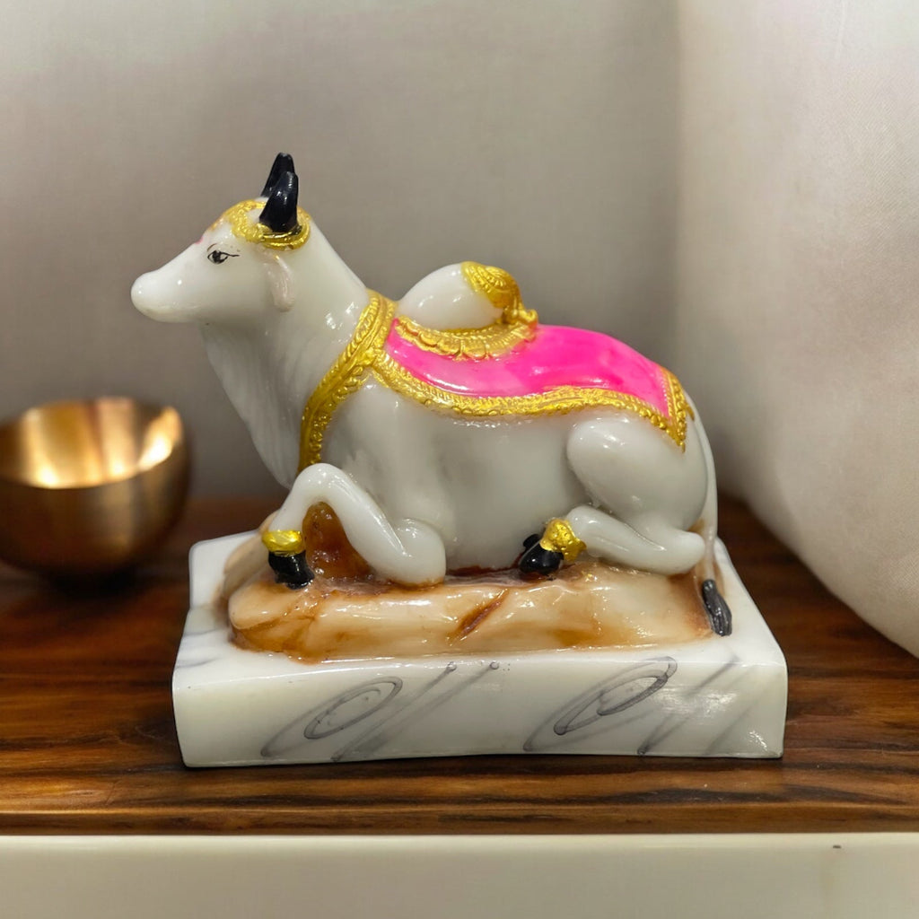 Nandi Statue Shiva Bull for Religious Pooja and Home Showpiece