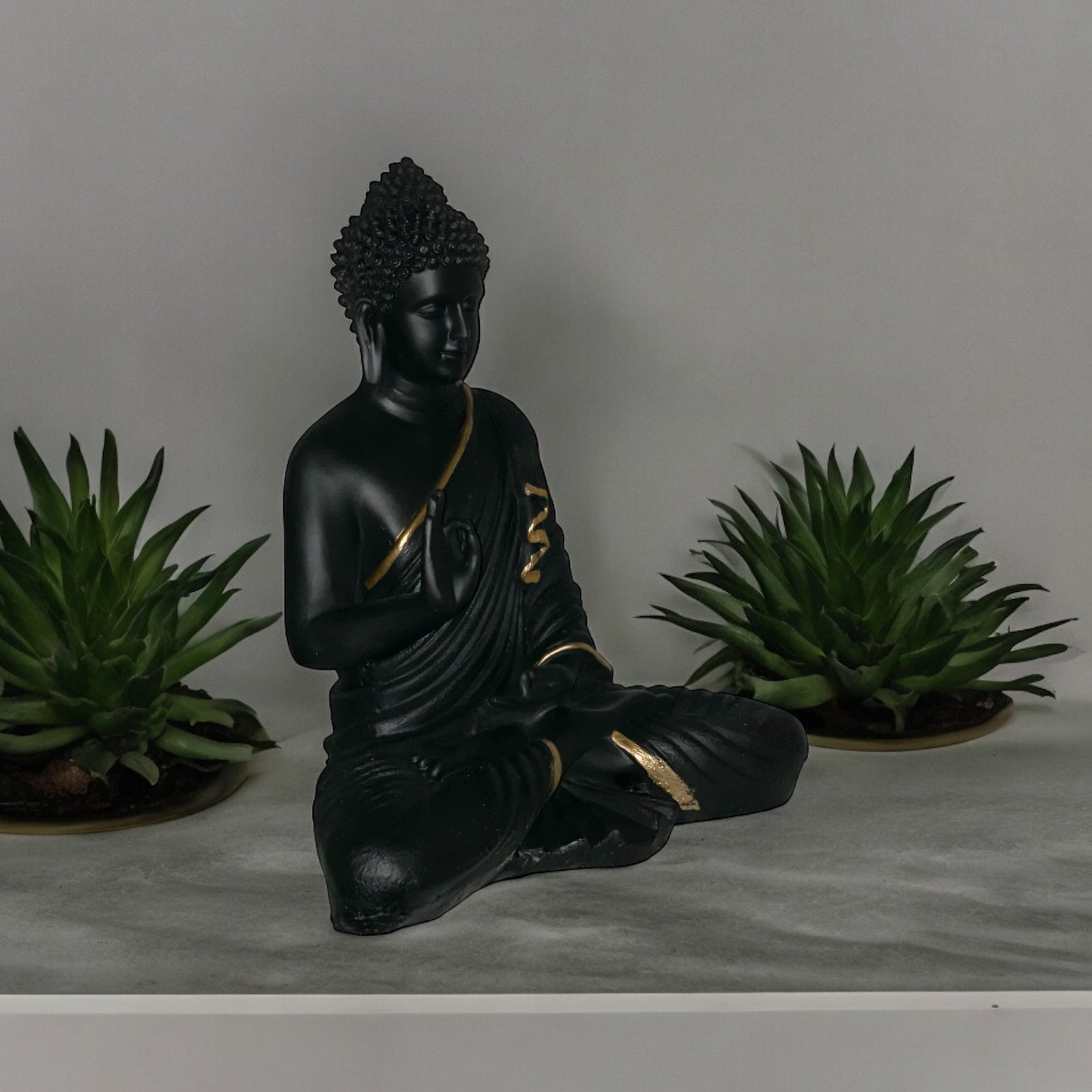 Meditating Buddha Mudra Showpiece Best for Home office décor Idol H- 37 CM