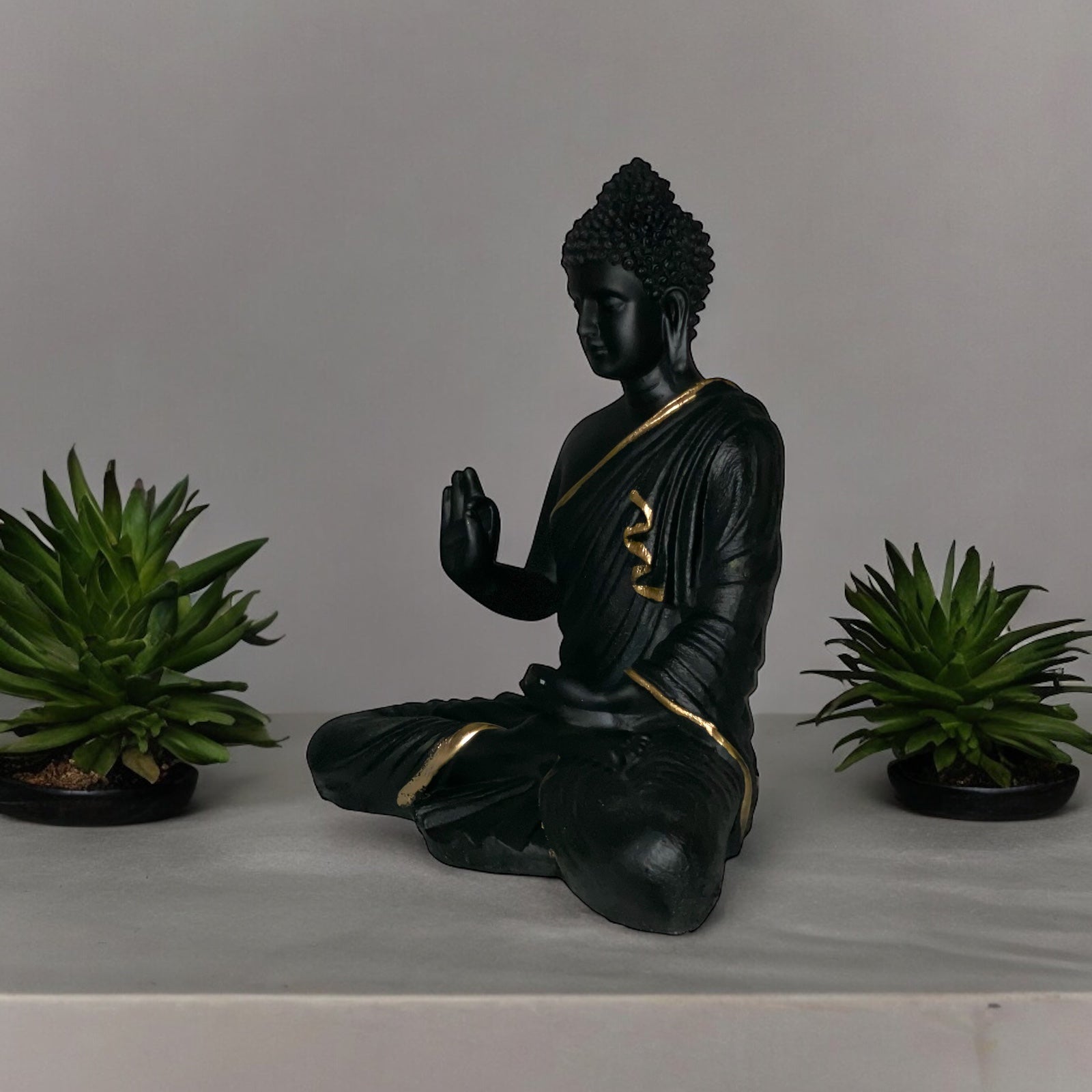 Meditating Buddha Mudra Showpiece Best for Home office décor Idol H- 37 CM