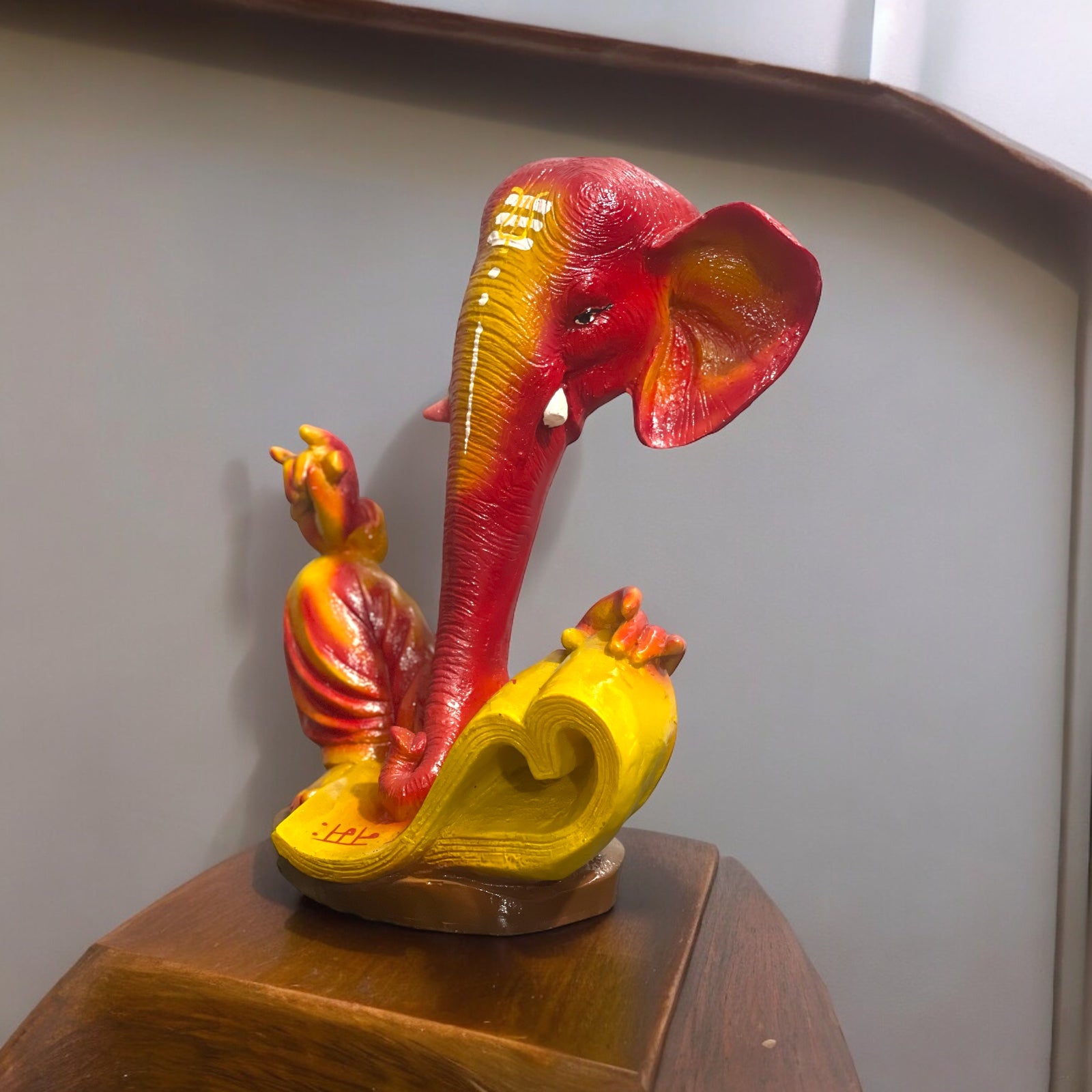 Ganesh Antique Idol Home Decor Ganesh Writing Shubh Labh Murti H – 29.5 Cm