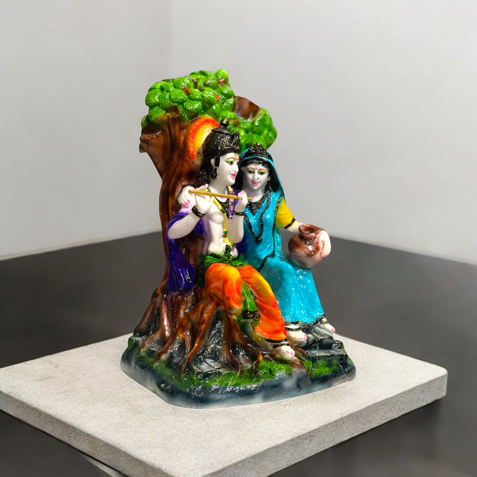 Beautiful Radha Krishna Murti Statue Idol for Gifting Home Decor , H-34 cm