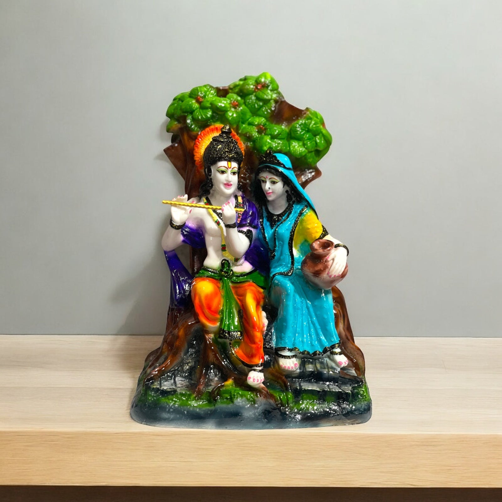 Beautiful Radha Krishna Murti Statue Idol for Gifting Home Decor , H-34 cm