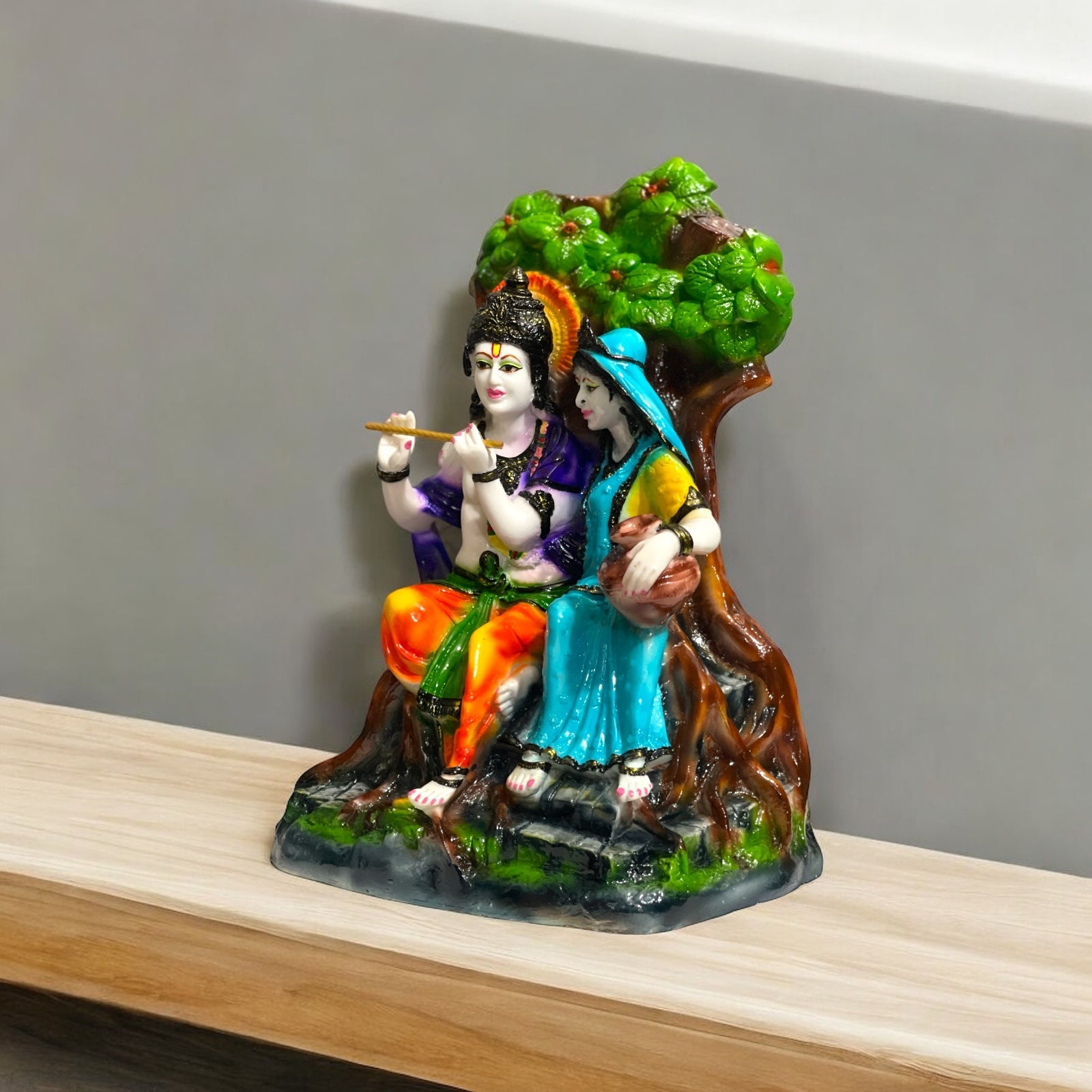 Beautiful Radha Krishna Murti Statue Idol for Gifting Home Decor , H-34 cm