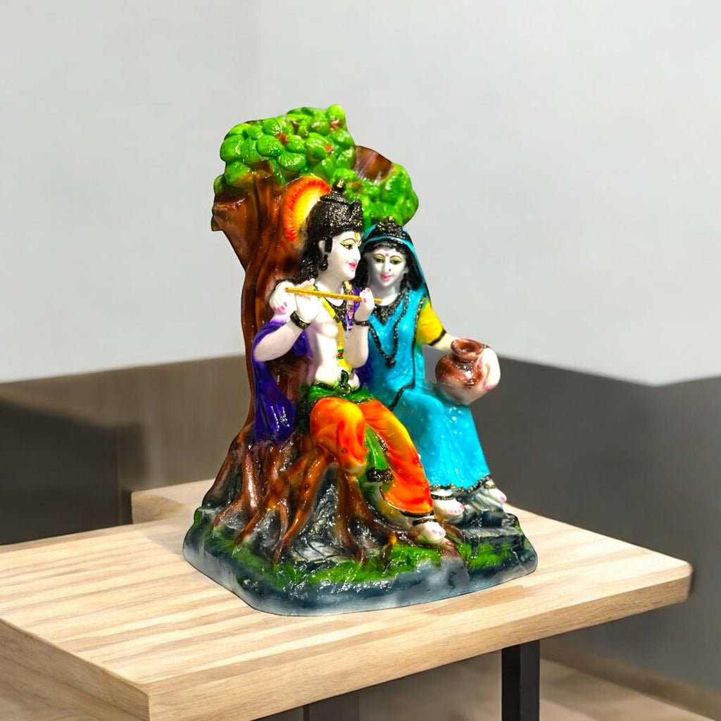 Beautiful Radha Krishna Murti Statue Idol for Gifting Home Decor , H-34 cm