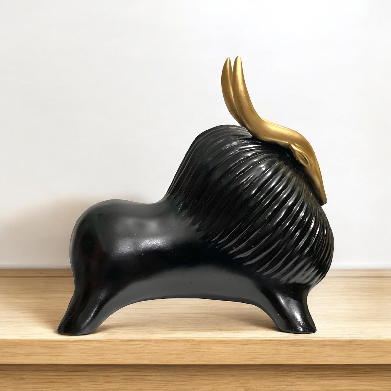 Elegant Resin Yak Showpiece Statue