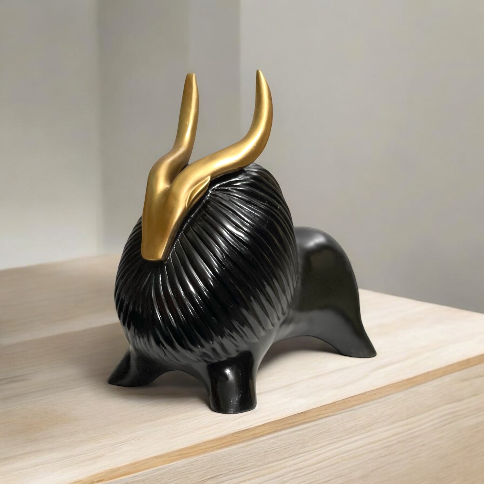 Elegant Resin Yak Showpiece Statue