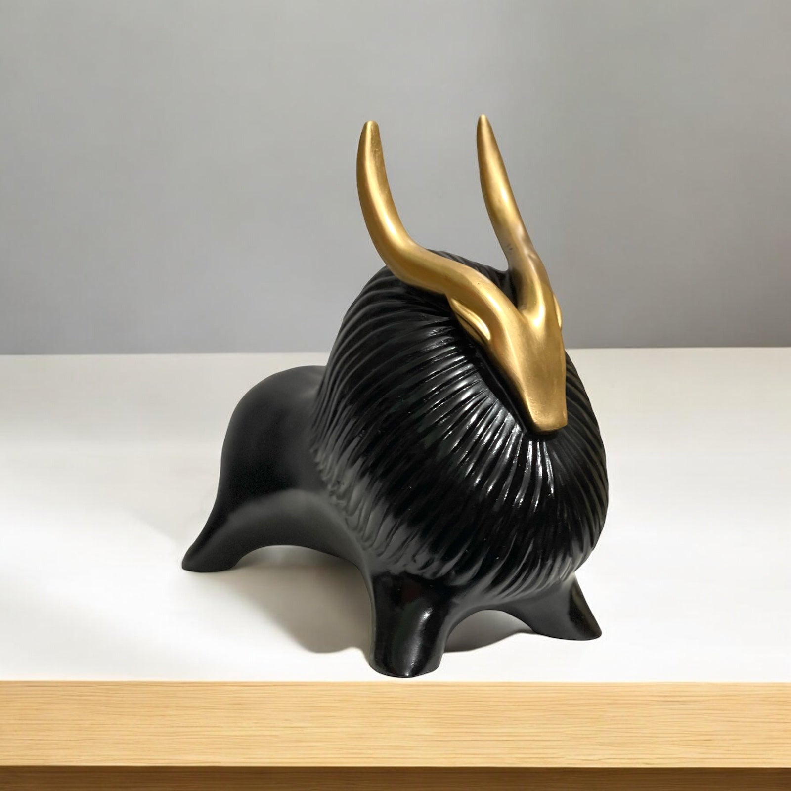 Elegant Resin Yak Showpiece Statue