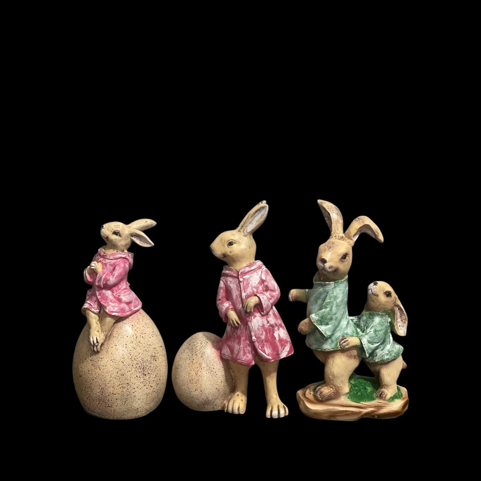 The Cute Rabit Family Idol For Harmony And Happiness  H-30cm