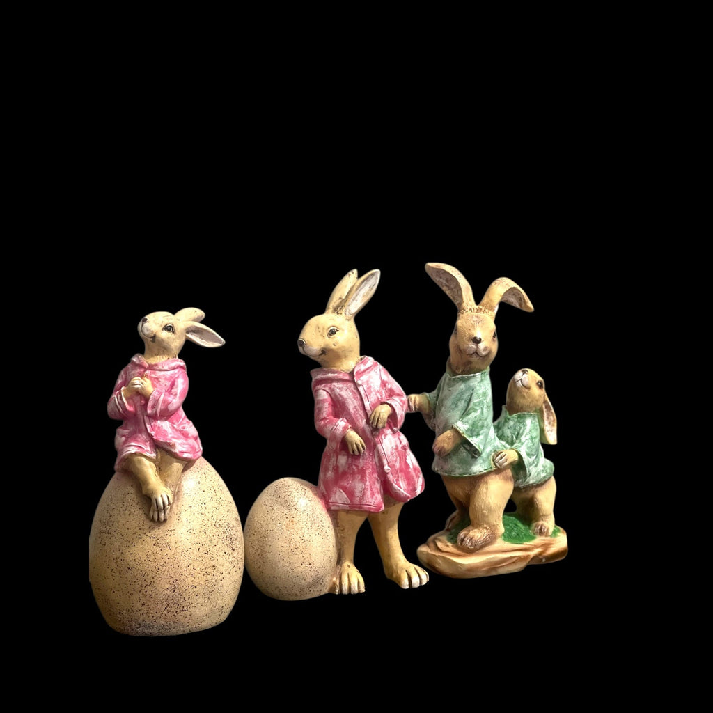 The Cute Rabit Family Idol For Harmony And Happiness  H-30cm