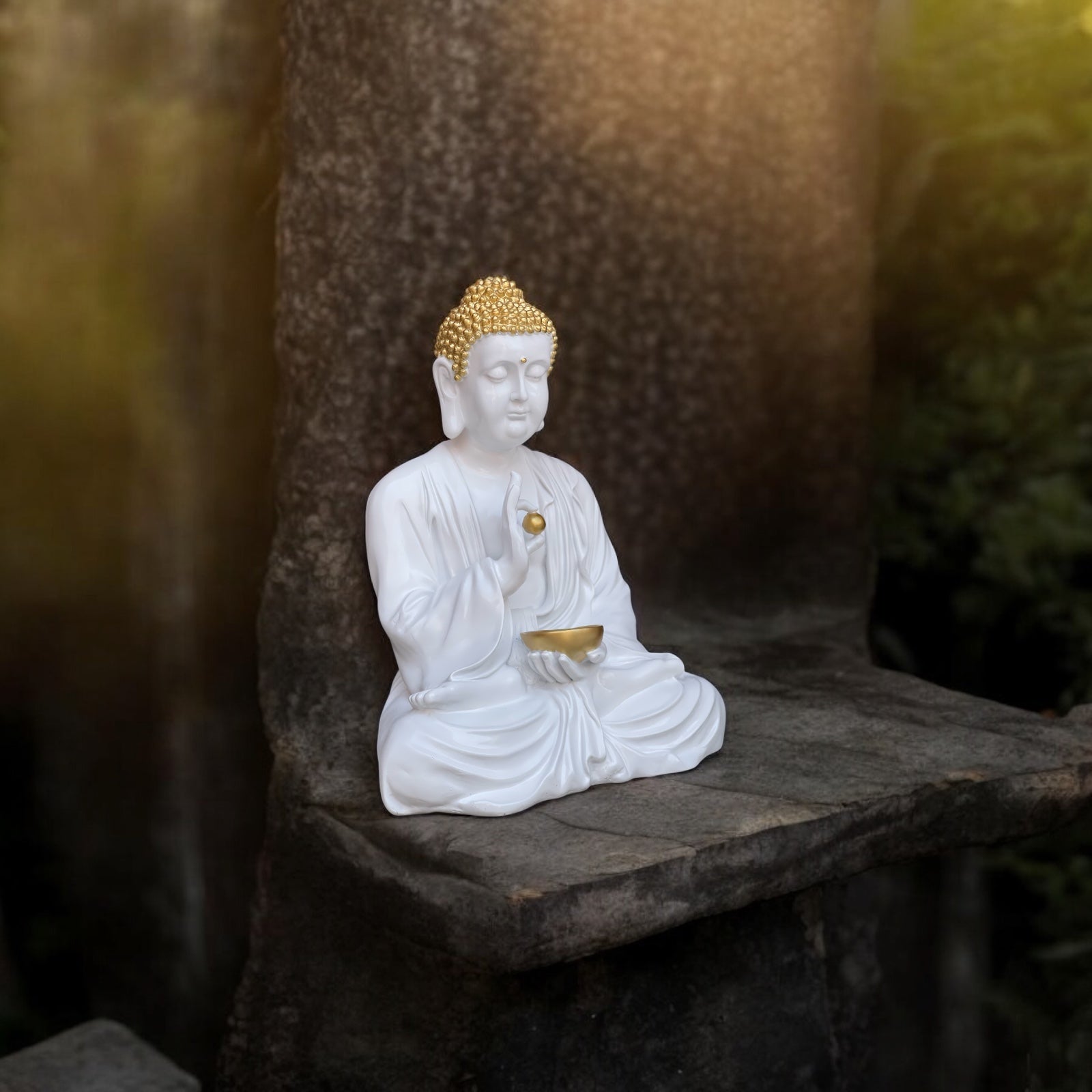 Meditating Lord Goli Buddha Statue Resin Sculpture 2 feet