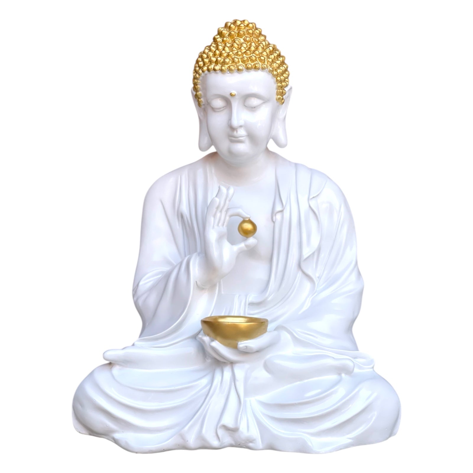 Meditating Lord Goli Buddha Statue Resin Sculpture 2 feet