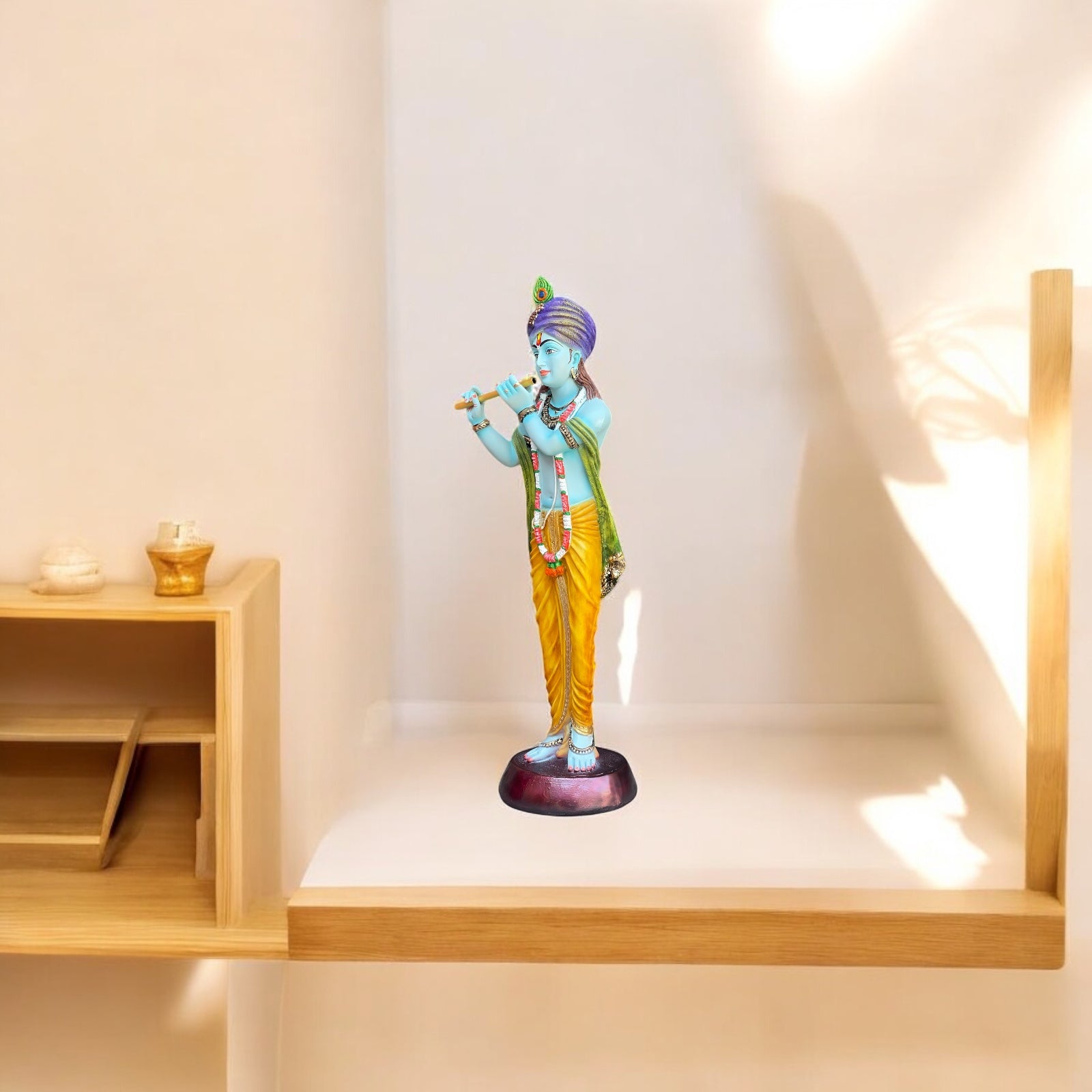 Lord Krishan Idol With Flute Elegant Statue Height-2.5 Feet