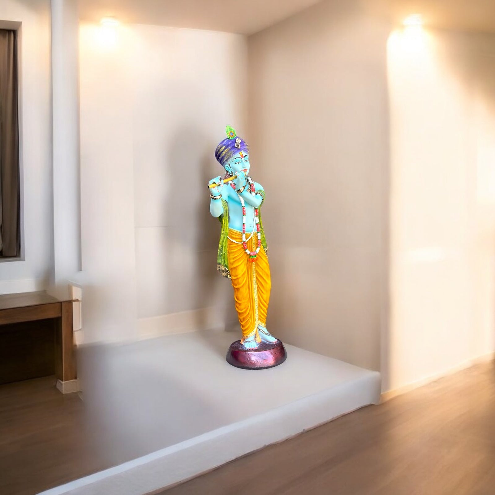 Lord Krishan Idol With Flute Elegant Statue Height-2.5 Feet