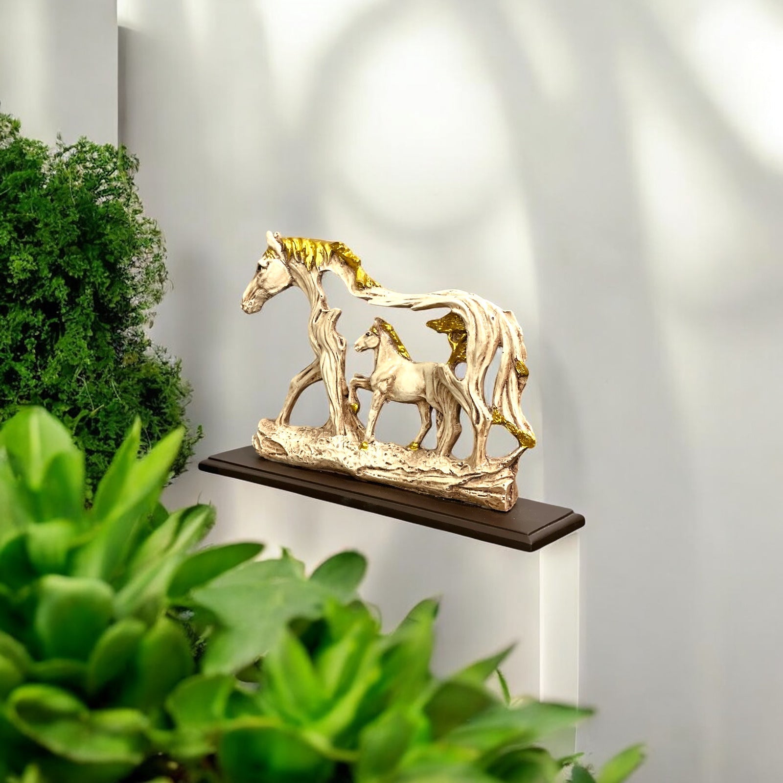 Shadow Horse Showpiece Best For Gifting Home Office Decor Horse in Horse Statue Height 22 Cm