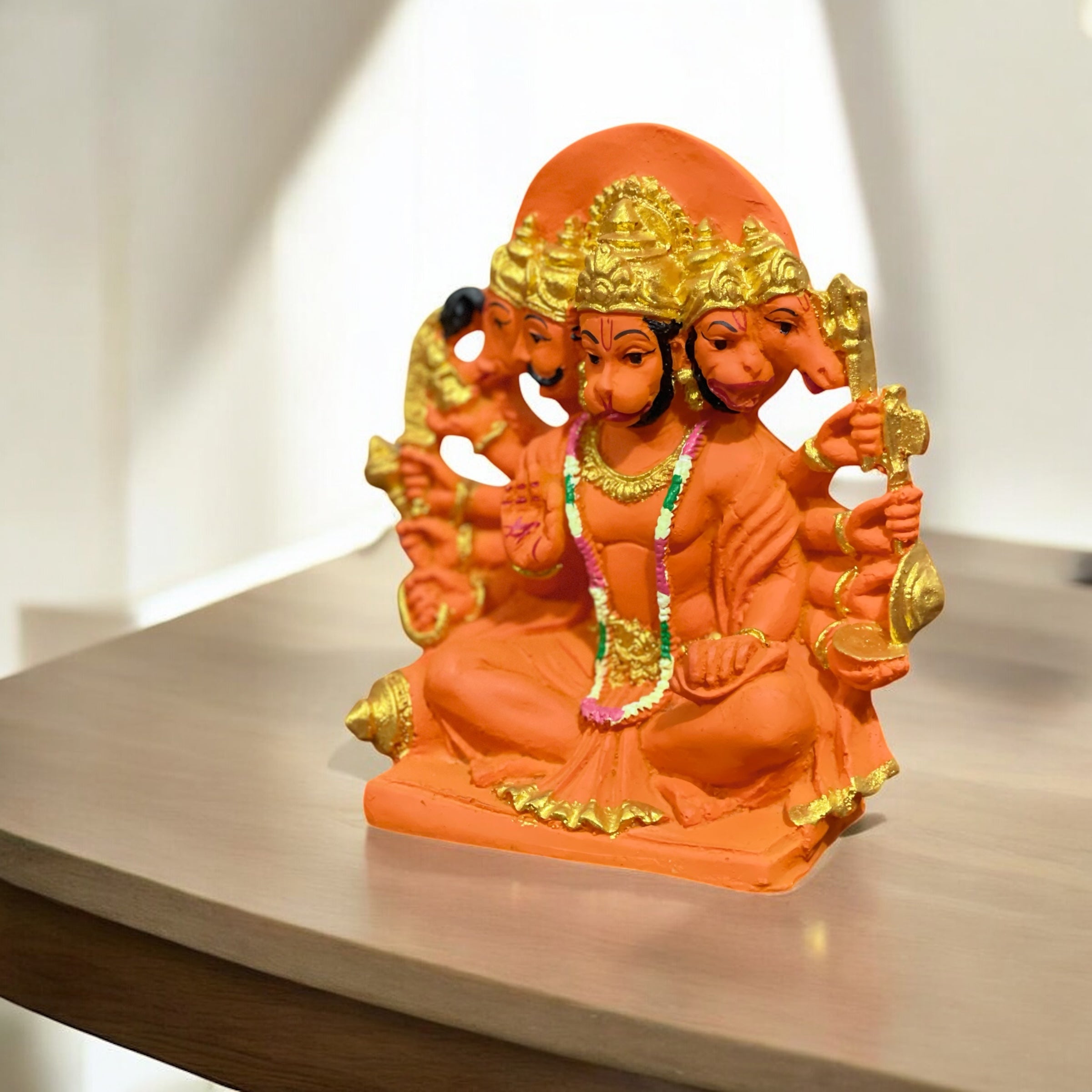 Sinduri Panchmukhi Lord Hanuman Statue H-15 cm