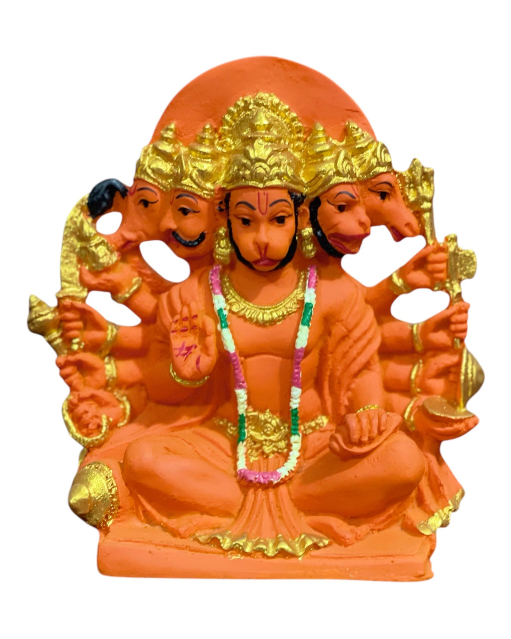 Sinduri Panchmukhi Lord Hanuman Statue H-15 cm