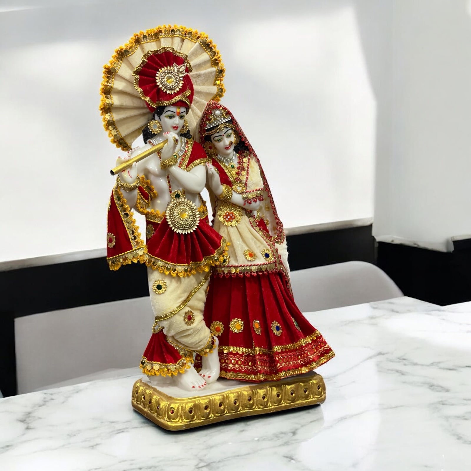 Radha Krishna Marble Idol Statue , H – 66 cm