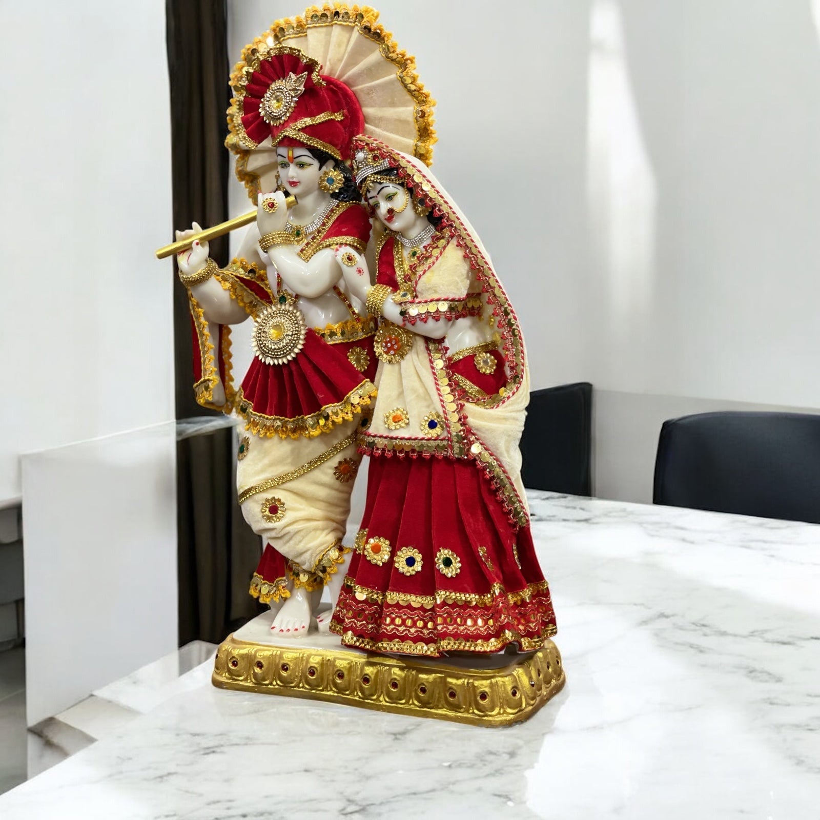 Radha Krishna Marble Idol Statue , H – 66 cm