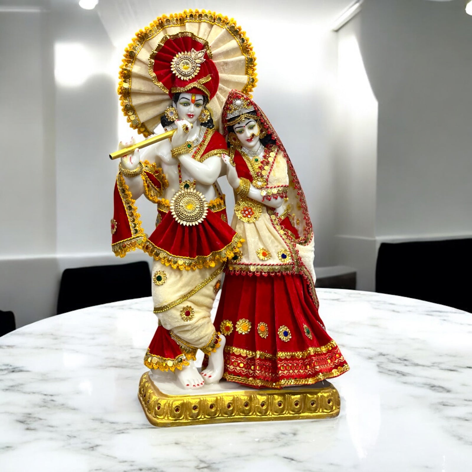 Radha Krishna Marble Idol Statue , H – 66 cm