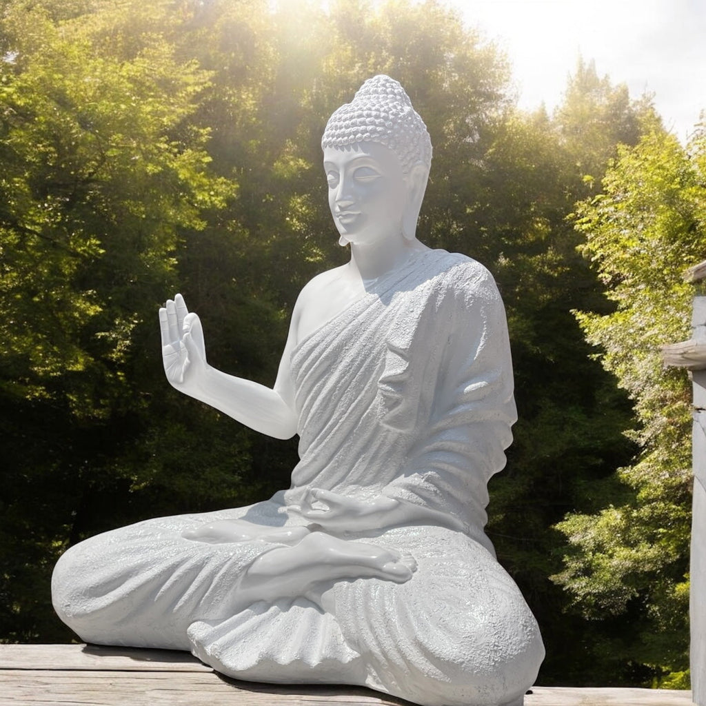 Big Size Vitarka Mudra Buddha Statue 4 feet Buddha Sculpture H- 120 cm-4 ft
