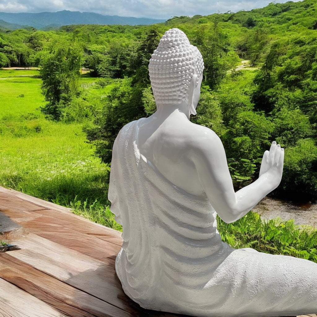 Big Size Vitarka Mudra Buddha Statue 4 feet Buddha Sculpture H- 120 cm-4 ft