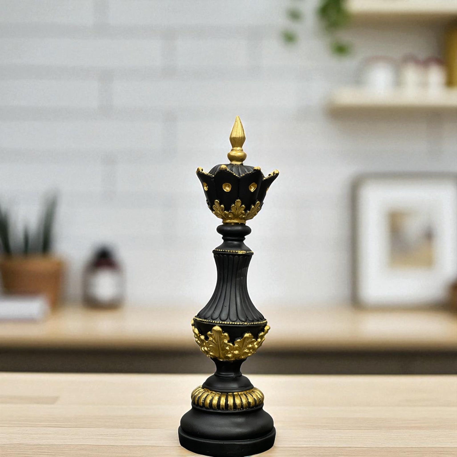 Elegant Abstract Creative Resin Chess  Showpiece For Living Room - Set of 3