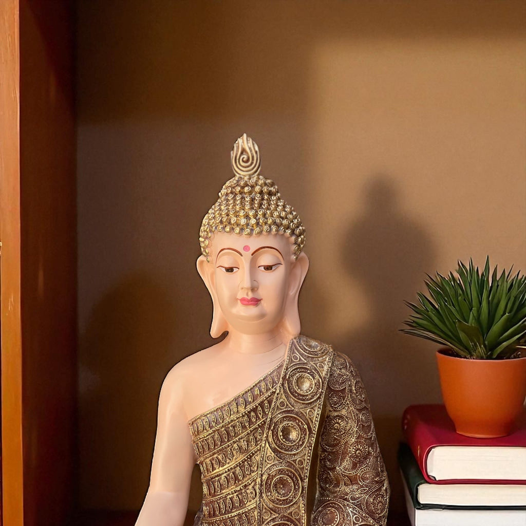 Gautam Buddha Statue Bhumisparsha Mudra Symbol of Peace Home décor Idol H- 24 Inches