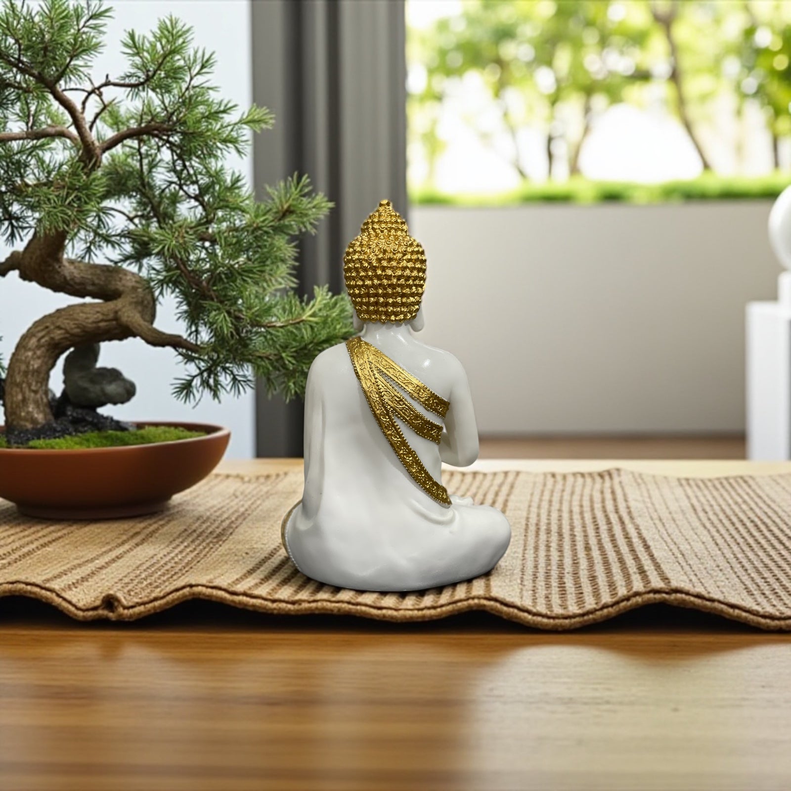 Anjali Mudra Buddha Composite Look Marble Idol Hand Pose The Best Gift for Friends H – 30 cm