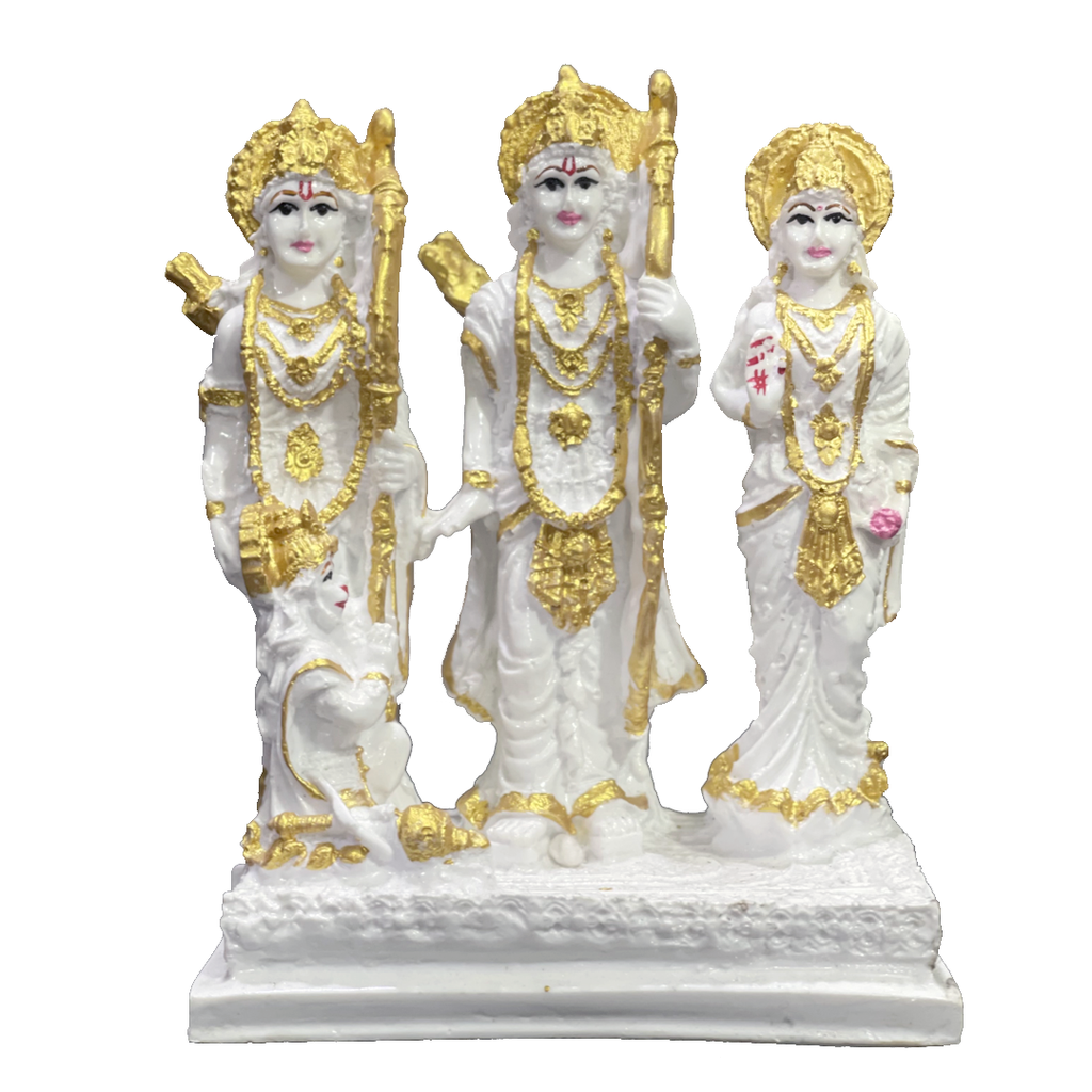 Lord Ram Darbar Idol Showpiece Statue Puja Diwali Decoration Items H- 19.5 cm
