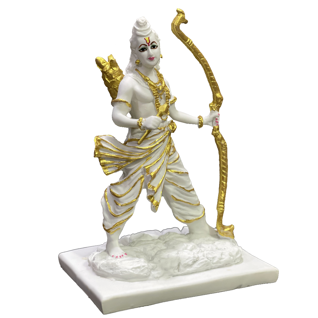 Shree Ram Ji Shri Ram Murti Idol Statue – Home Decor Marble Look Murti H 34 cm