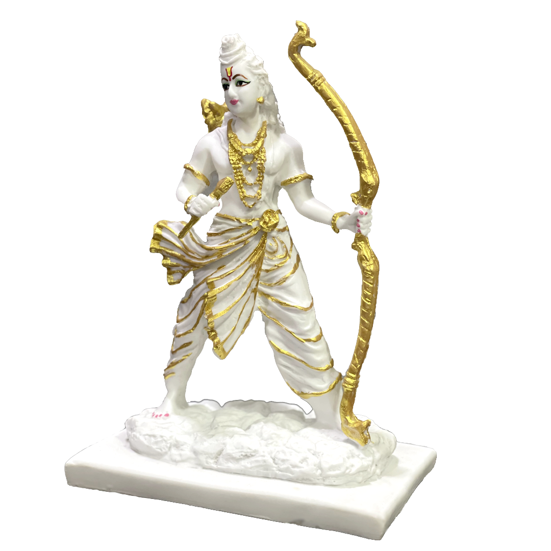 Shree Ram Ji Shri Ram Murti Idol Statue – Home Decor Marble Look Murti H 34 cm