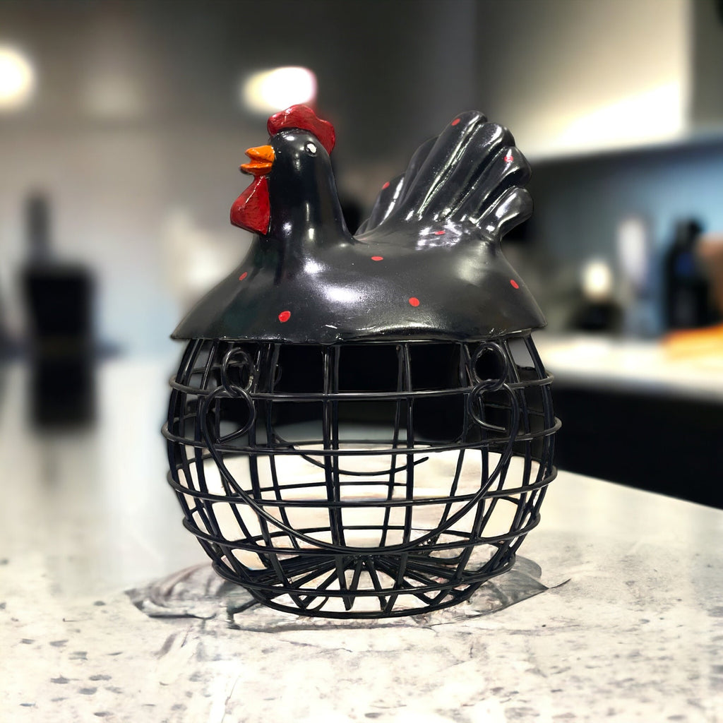Rooster Hen Basket For 40 Eggs Best For Decor