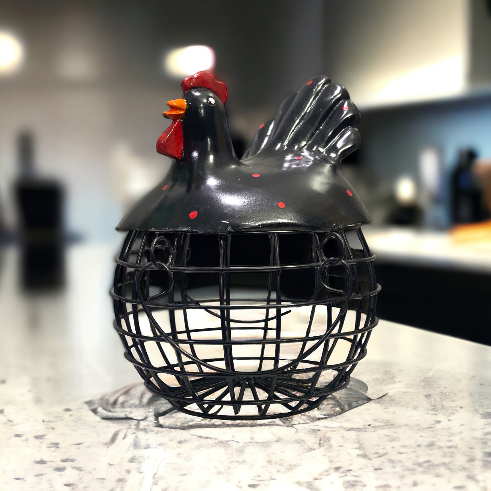 Rooster Hen Basket For 40 Eggs Best For Decor
