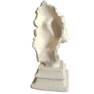 Cutncurve Man Thinker Hand at Face Statue, H- 33 cm