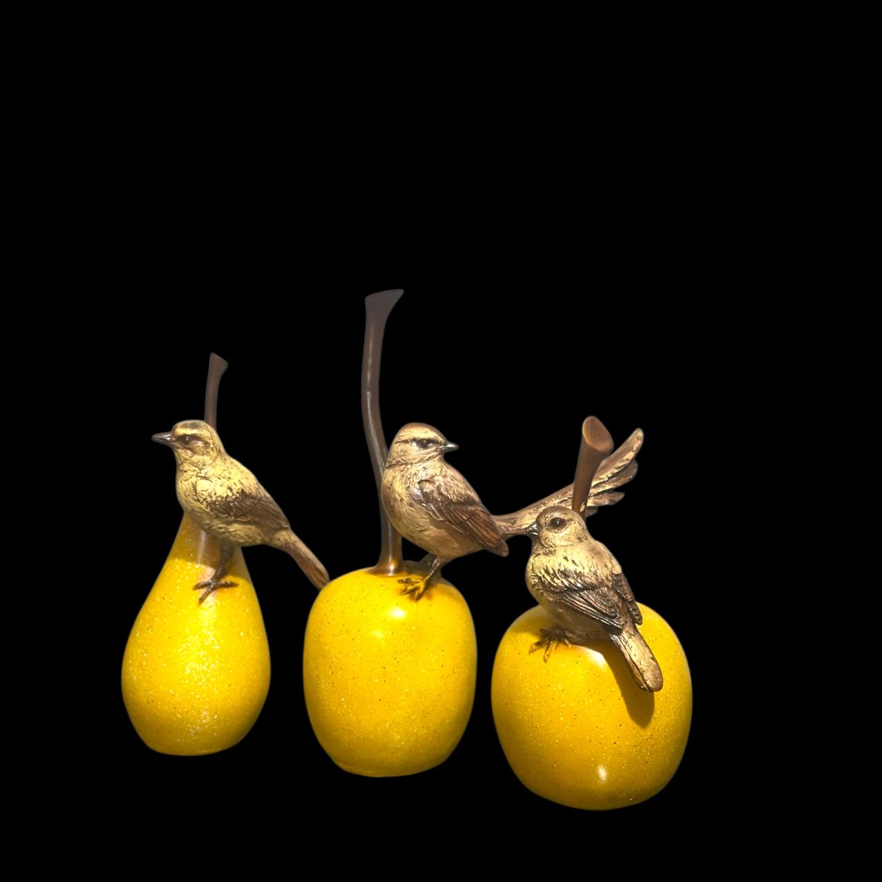The Bird At Fruits Family For Peace And Harmony  H-31 cm